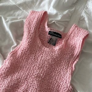 Deadstock No Boundries crinkle pink crop top